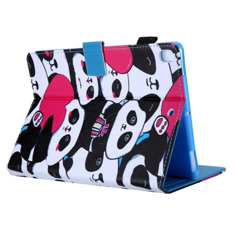 Leren Hoesje voor iPad 10.2" (2019) (2020) Meerdere Panda'S