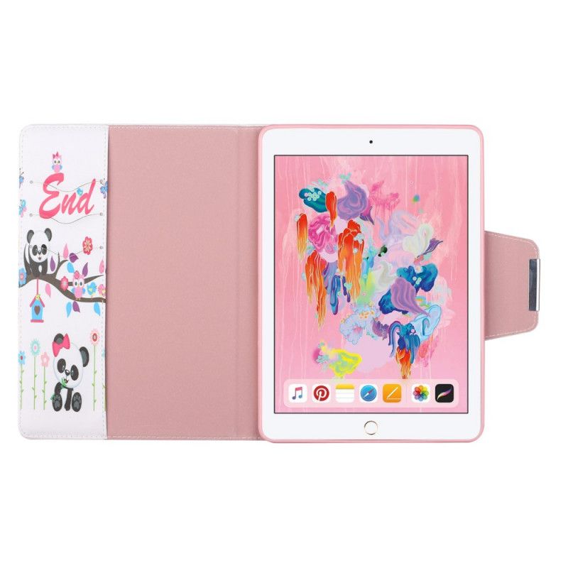 Leren Hoesje voor iPad 10.2" (2019) (2020) Panda-Einde