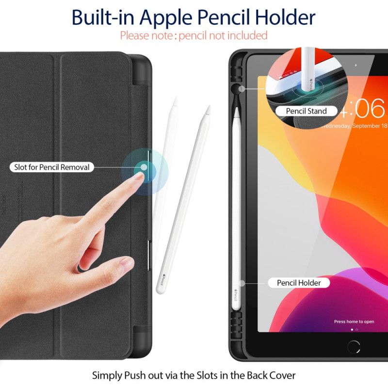 Smart Case iPad 10.2" (2019) (2020) Donkerblauw Zwart Osom Series Dux-Ducis