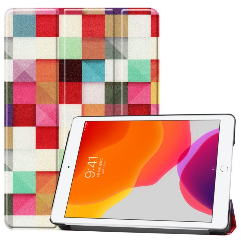 Smart Case iPad 10.2" (2019) (2020) Harlekijn Van Kunstleer