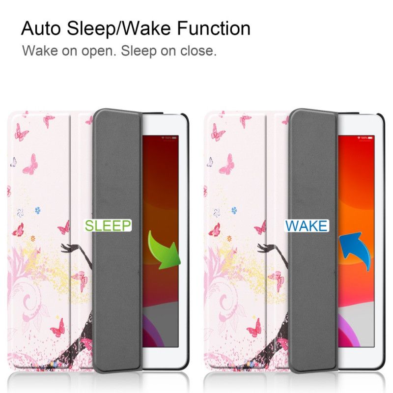 Smart Case iPad 10.2" (2019) (2020) Kunstleer Bloemenfee