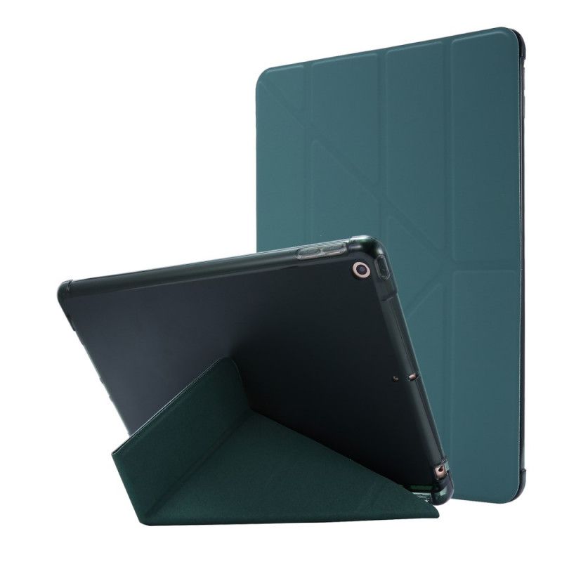 Smart Case iPad 10.2" (2019) (2020) Roze Zwart Origami Leereffect