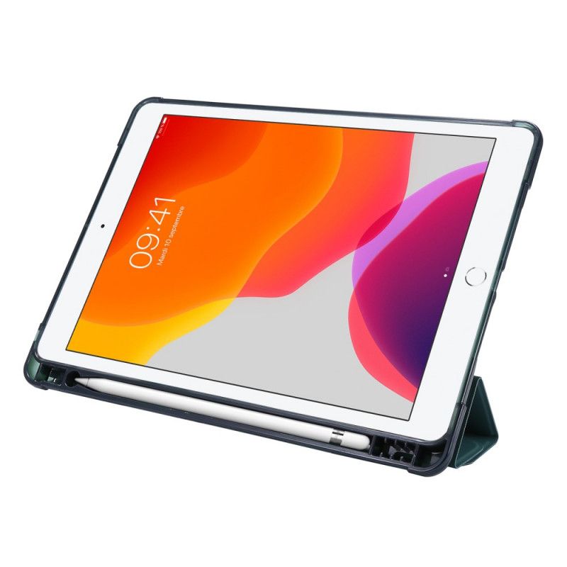 Smart Case iPad 10.2" (2019) (2020) Roze Zwart Origami Leereffect