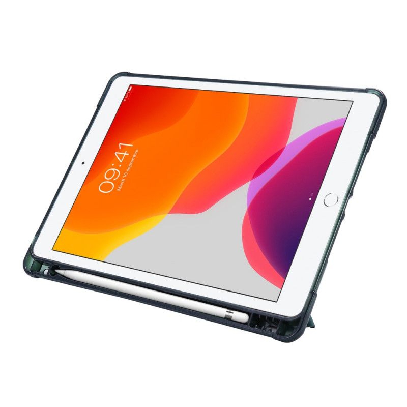 Smart Case iPad 10.2" (2019) (2020) Roze Zwart Origami Leereffect