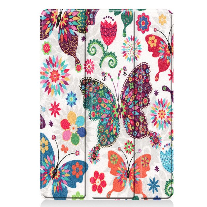 Smart Case iPad 10.2" (2019) (2020) Vintage Bloemen Kunstleer