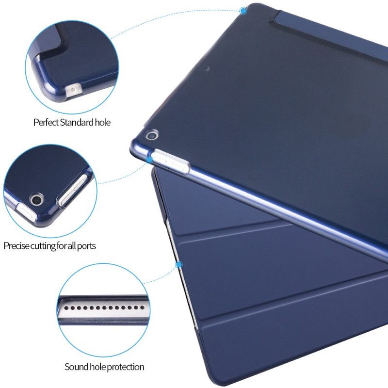 Smartcase iPad 10.2" (2019) (2020) Donkerblauw Zwart Drievoudig