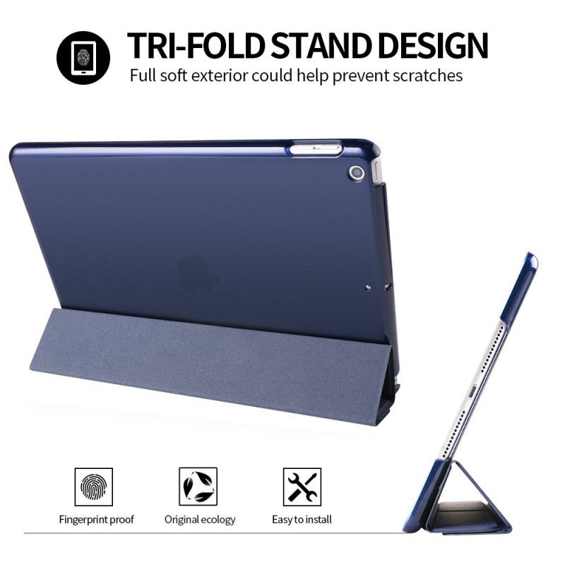 Smartcase iPad 10.2" (2019) (2020) Donkerblauw Zwart Drievoudig