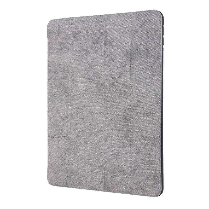 Smartcase iPad 10.2" (2019) (2020) Grijs Zwart Potloodhouder Met Leereffect