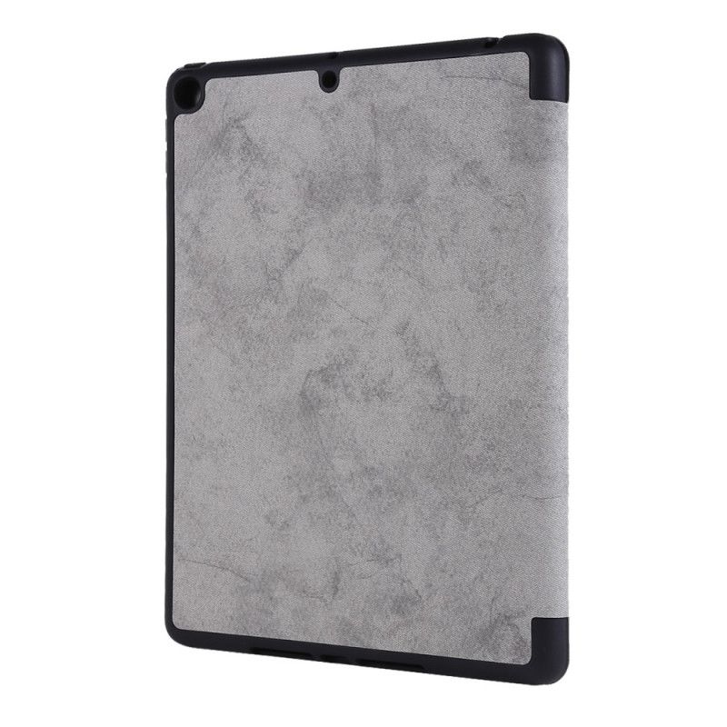 Smartcase iPad 10.2" (2019) (2020) Grijs Zwart Potloodhouder Met Leereffect