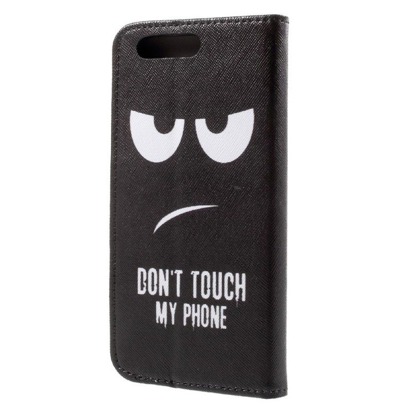 Leren Hoesje Honor 9 Raak Mijn Telefoon Niet Aan