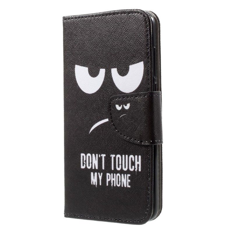 Leren Hoesje Honor 9 Raak Mijn Telefoon Niet Aan