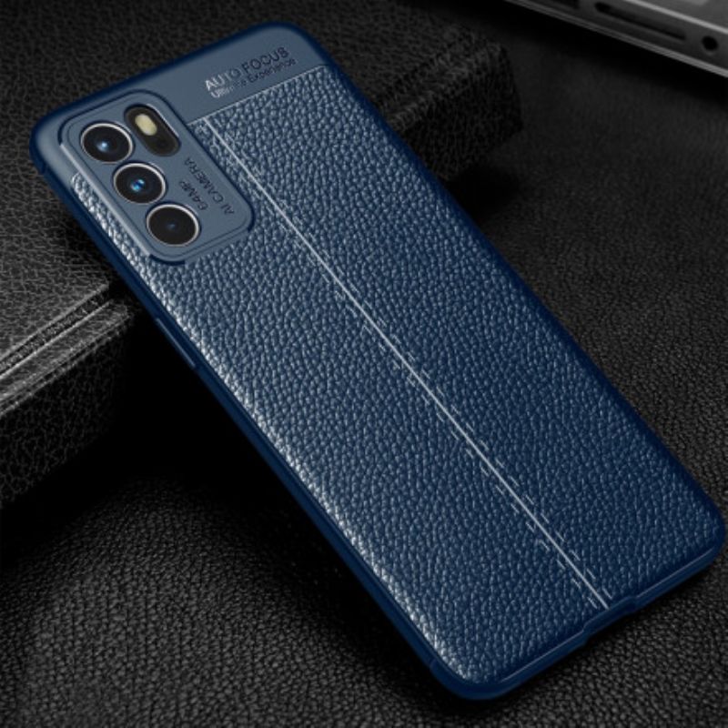 Case Hoesje Oppo Reno 6 5g Telefoonhoesje Litchi-leereffect