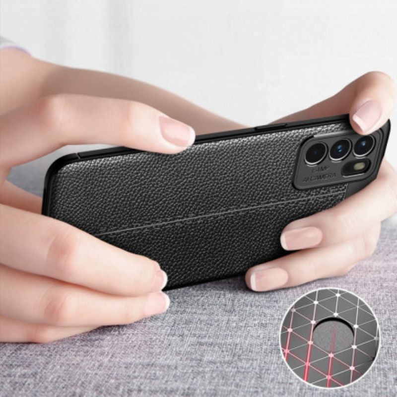 Case Hoesje Oppo Reno 6 5g Telefoonhoesje Litchi-leereffect