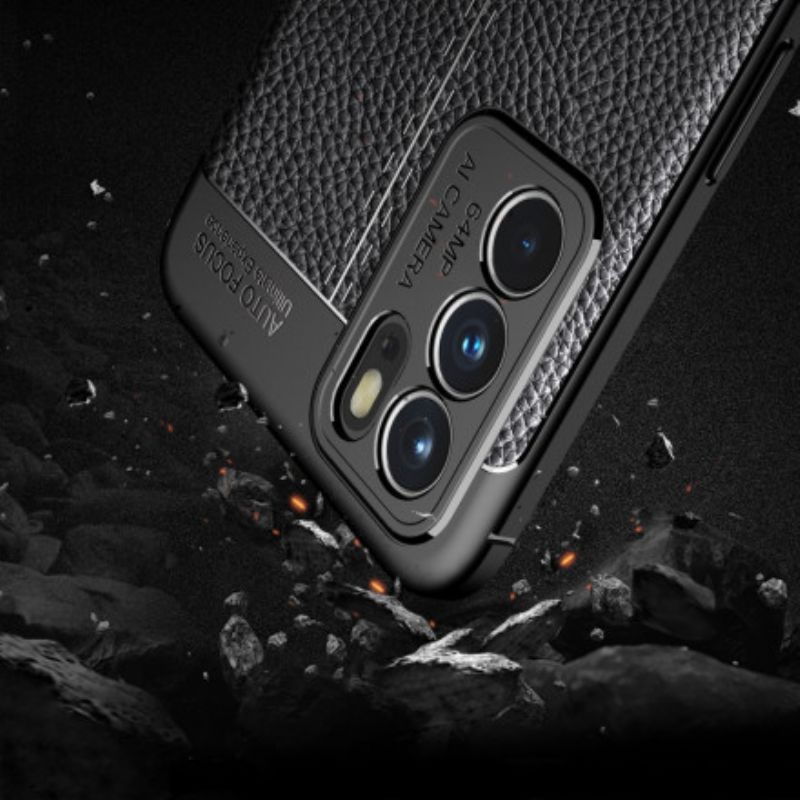 Case Hoesje Oppo Reno 6 5g Telefoonhoesje Litchi-leereffect