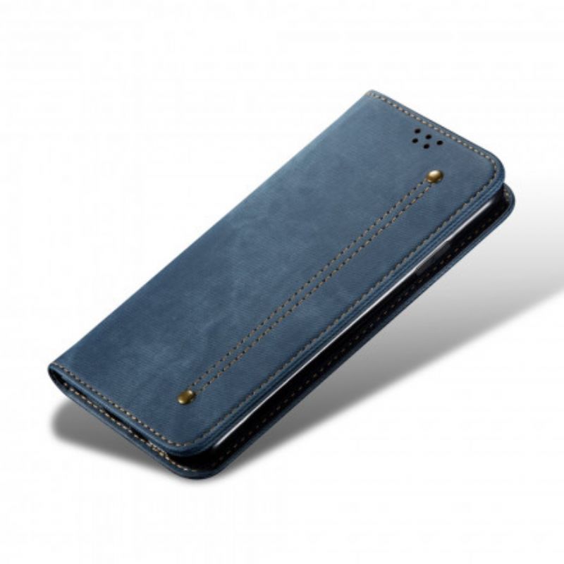 Folio-hoesje Oppo Reno 6 5g Denim Stof
