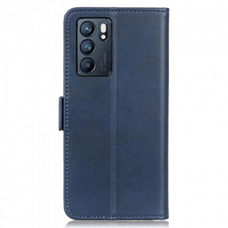 Folio-hoesje Oppo Reno 6 5g Telefoonhoesje Dubbele Klep