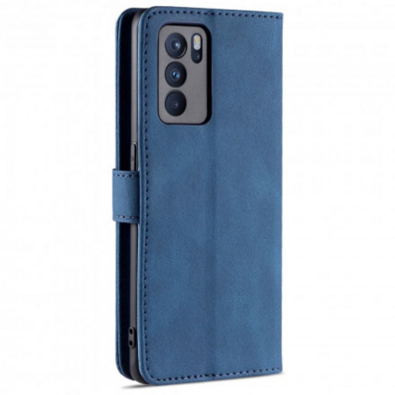 Leren Hoesje Oppo Reno 6 5g Azns Couture Met Leereffect Bescherming Hoesje