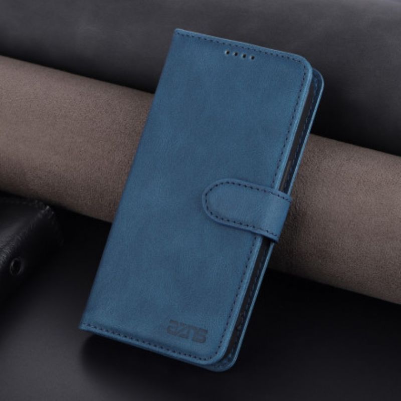 Leren Hoesje Oppo Reno 6 5g Azns Couture Met Leereffect Bescherming Hoesje