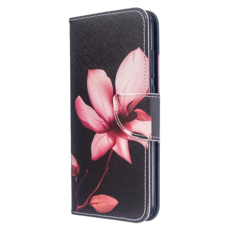 Cover Folio-hoesje Xiaomi Redmi Note 8T Telefoonhoesje Roze Bloem