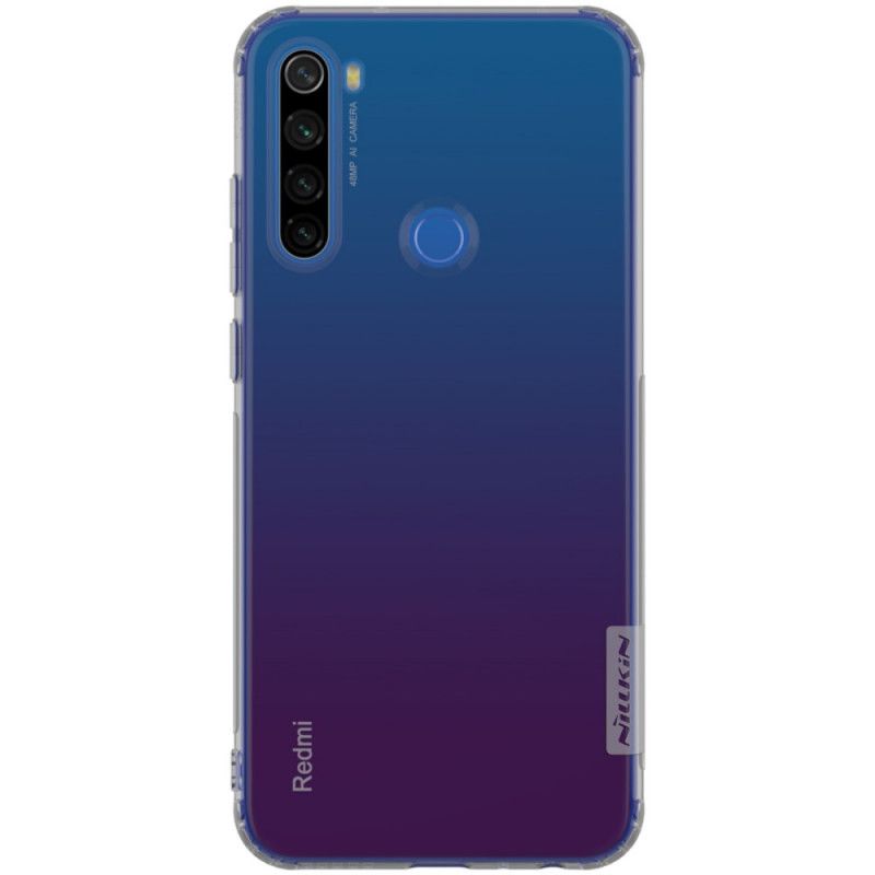 Cover Hoesje Xiaomi Redmi Note 8T Grijs Telefoonhoesje Transparant Nillkin