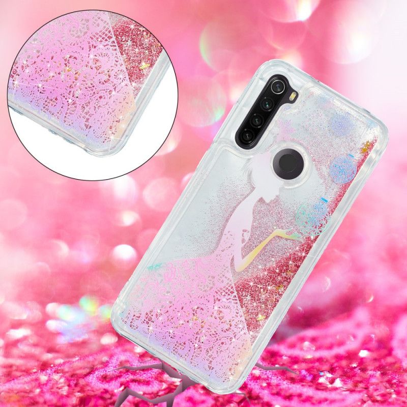 Cover Hoesje Xiaomi Redmi Note 8T Telefoonhoesje Vrouw Glitter