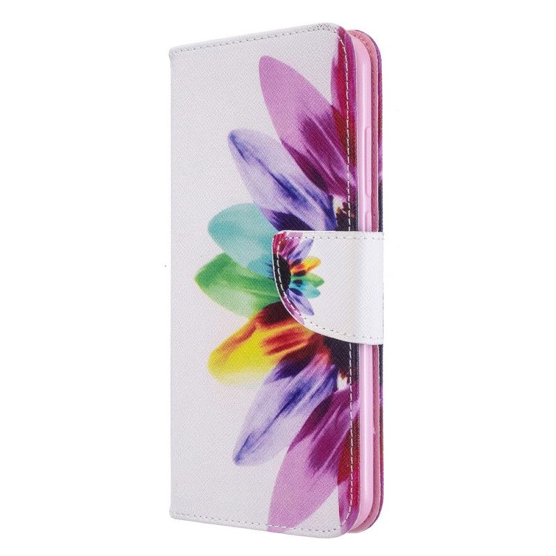 Flip Case Leren Xiaomi Redmi Note 8T Aquarelbloem