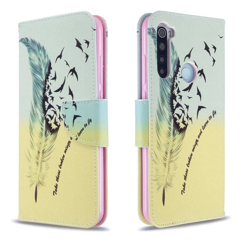 Flip Case Leren Xiaomi Redmi Note 8T Leren Vliegen