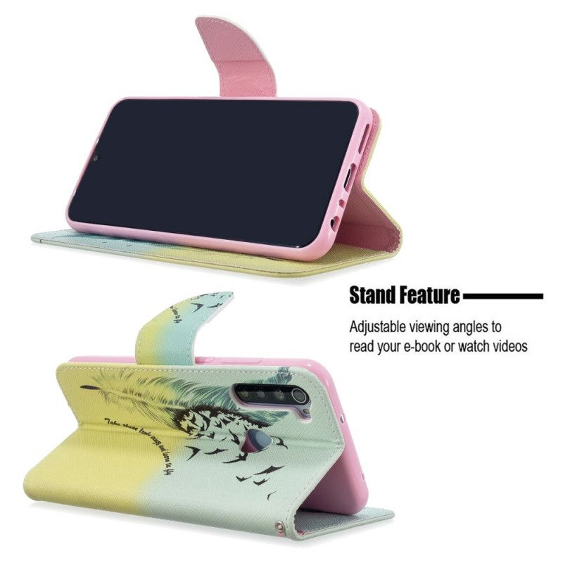 Flip Case Leren Xiaomi Redmi Note 8T Leren Vliegen