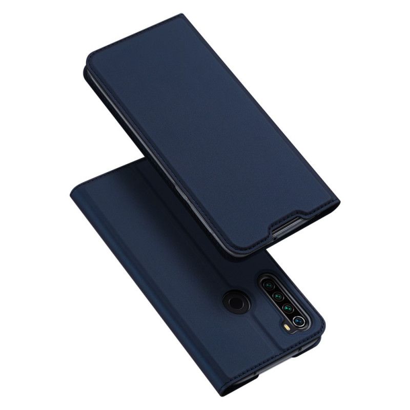 Folio-hoesje Xiaomi Redmi Note 8T Marineblauw Zwart Pro Dux Ducis Huid