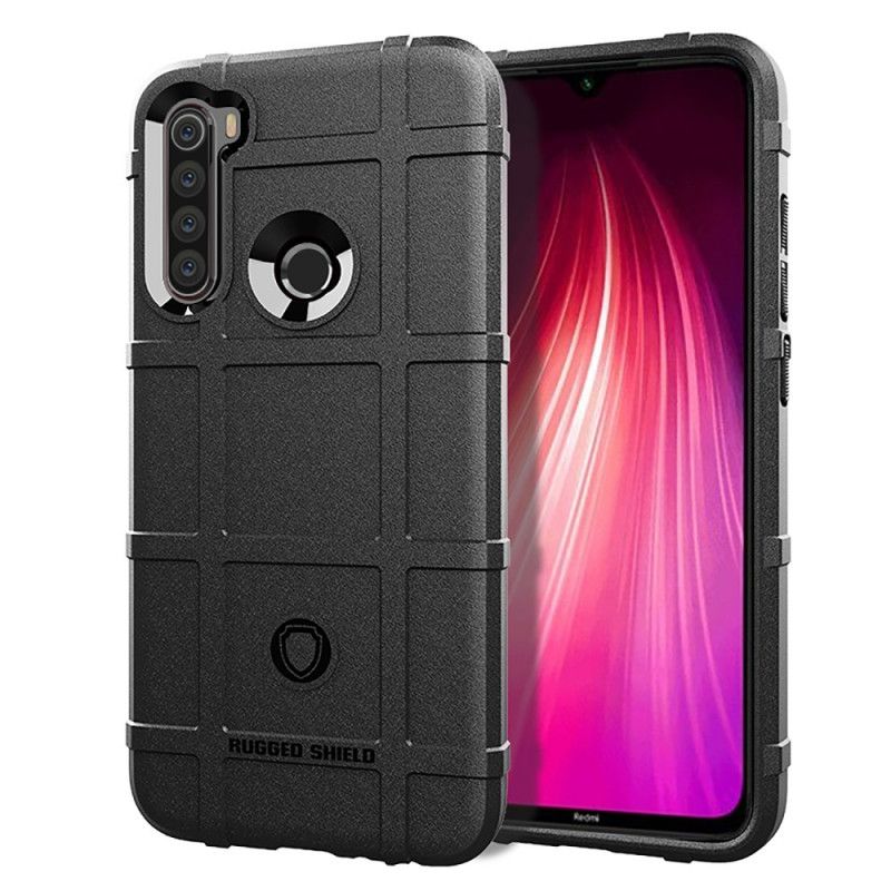 Hoesje Xiaomi Redmi Note 8T Grijs Zwart Robuust Schild