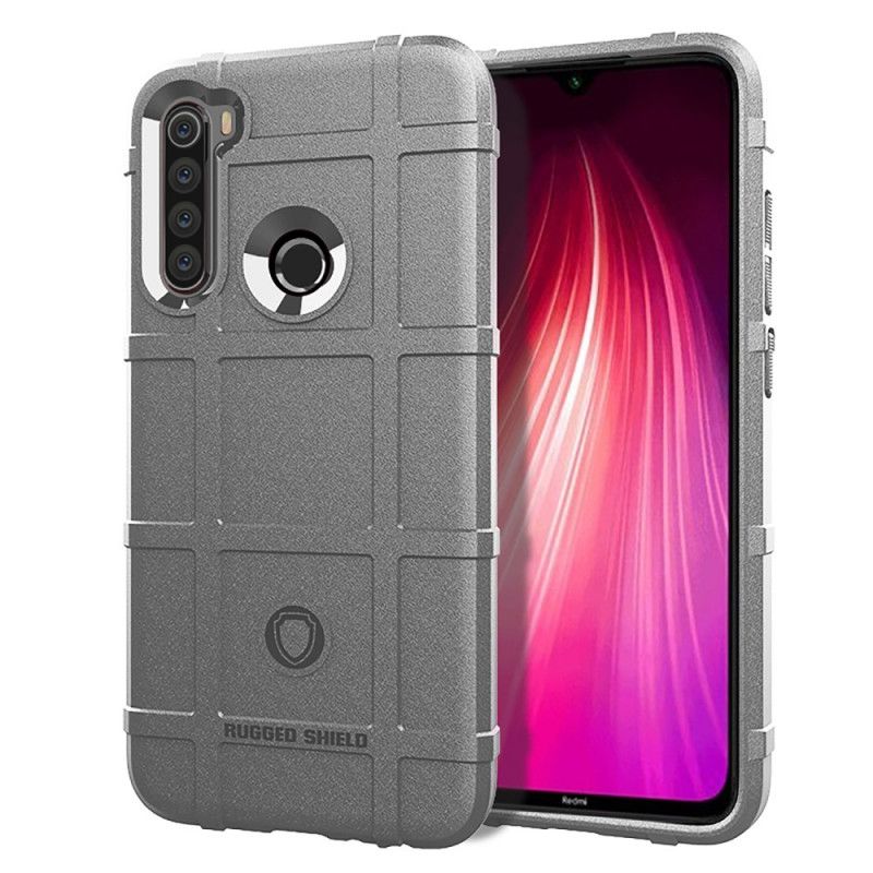 Hoesje Xiaomi Redmi Note 8T Grijs Zwart Robuust Schild