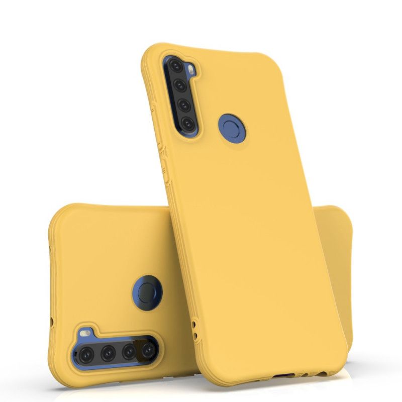 Hoesje Xiaomi Redmi Note 8T Rood Zwart Flexibele Mat Siliconen