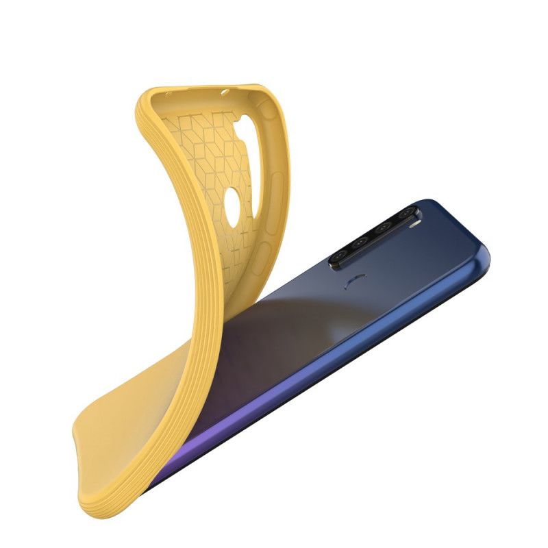 Hoesje Xiaomi Redmi Note 8T Rood Zwart Flexibele Mat Siliconen