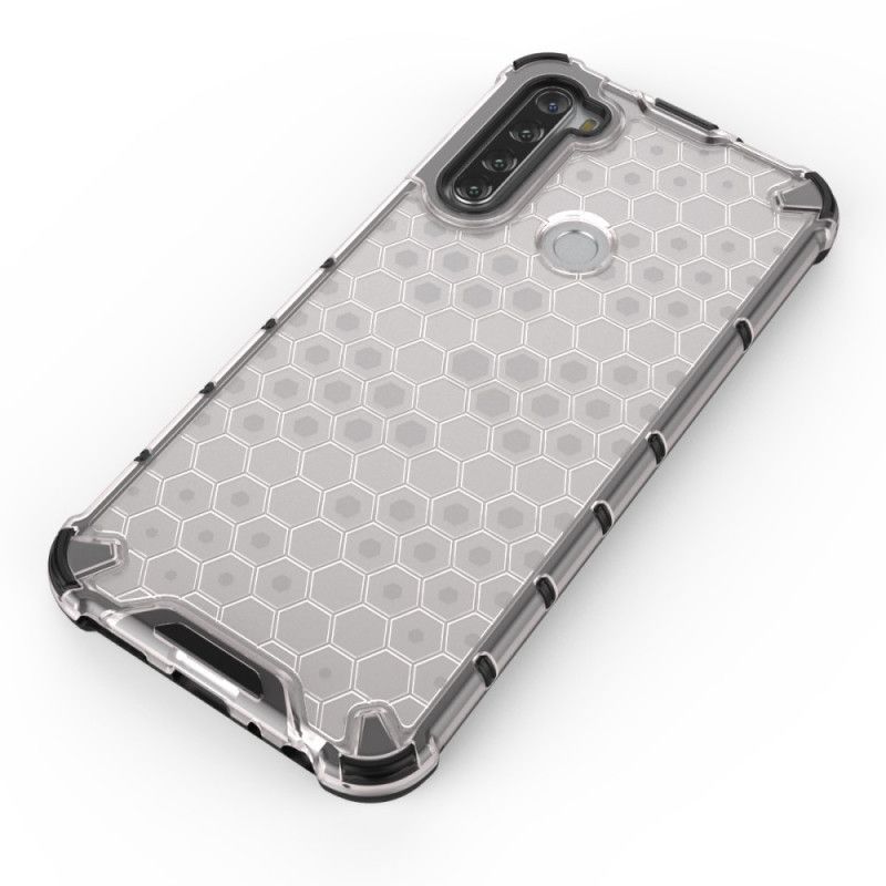 Hoesje Xiaomi Redmi Note 8T Wit Zwart Honingraatstijl