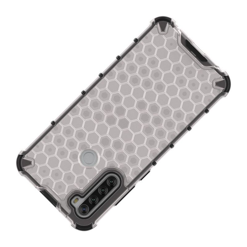 Hoesje Xiaomi Redmi Note 8T Wit Zwart Honingraatstijl