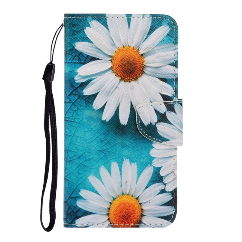 Leren Hoesje voor Xiaomi Redmi Note 8T String Madeliefjes