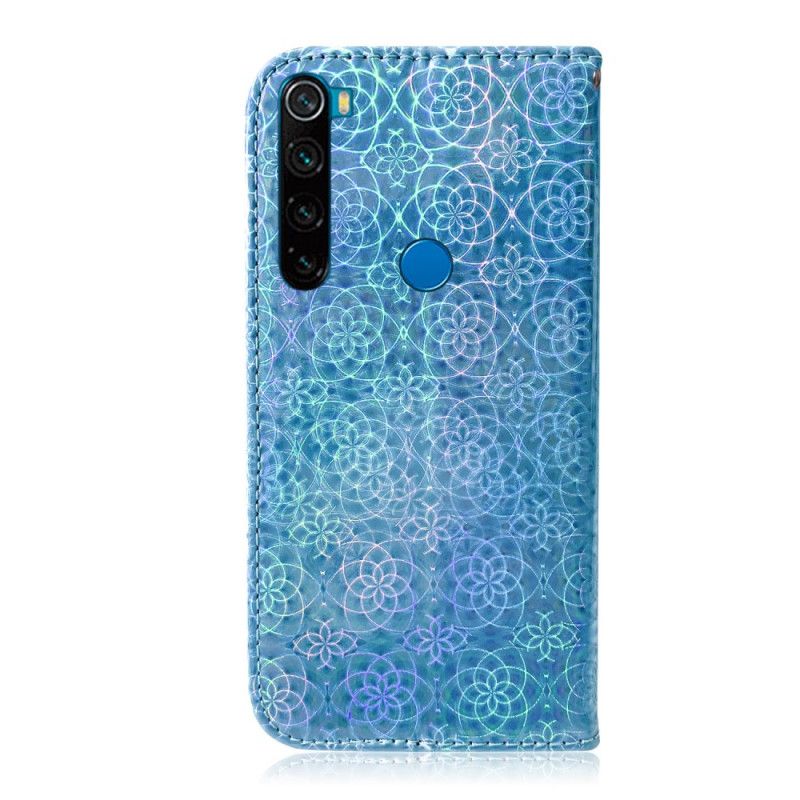 Leren Hoesje Xiaomi Redmi Note 8T Grijs Zwart Pure Kleur