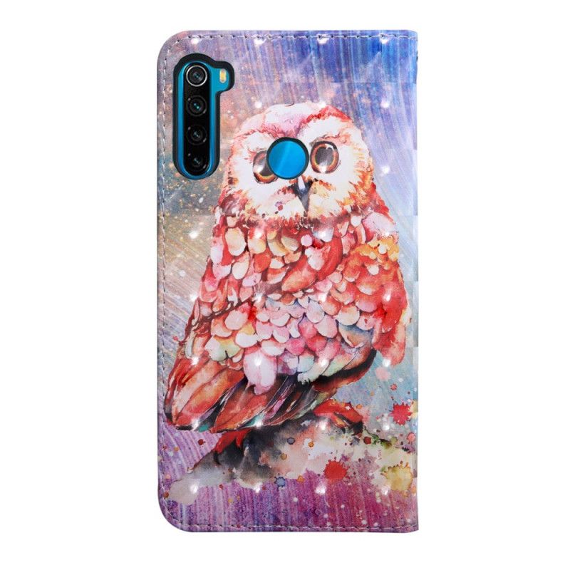 Leren Hoesje Xiaomi Redmi Note 8T Ontkiem De Uil