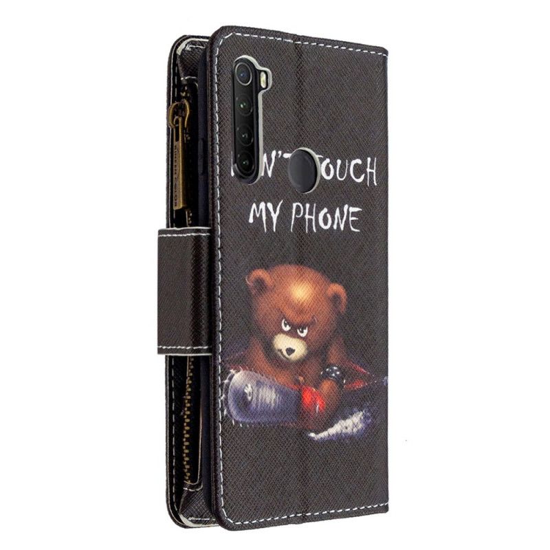 Leren Hoesje Xiaomi Redmi Note 8T Zak Met Ritssluiting