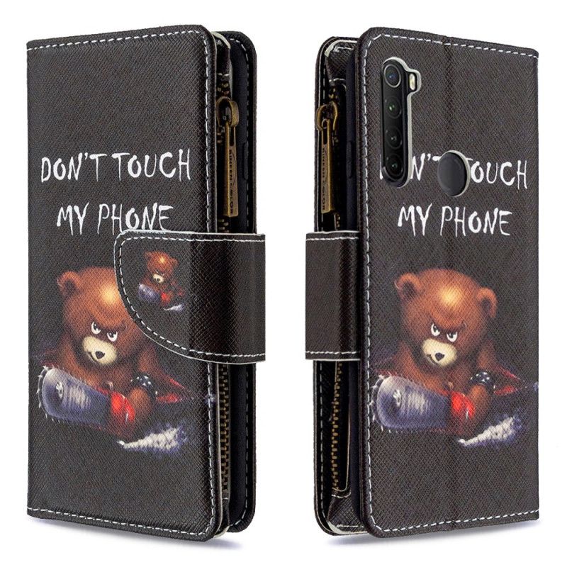 Leren Hoesje Xiaomi Redmi Note 8T Zak Met Ritssluiting