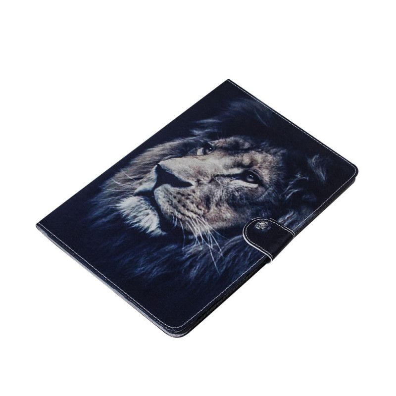 Leren Hoesje Samsung Galaxy Tab S7 Leeuwenkop