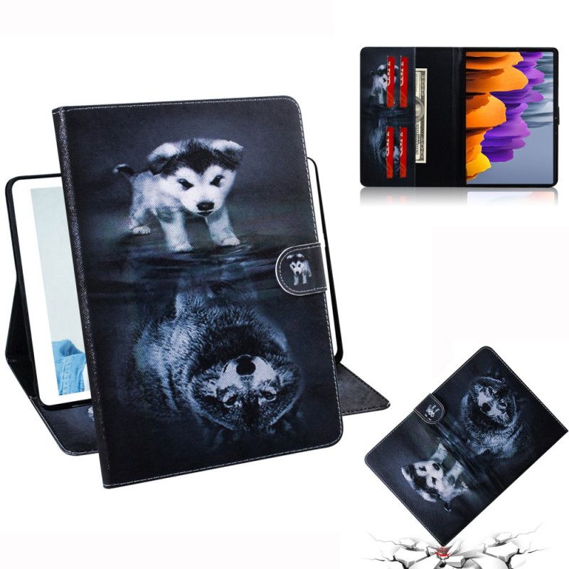 Leren Hoesje Samsung Galaxy Tab S7 Telefoonhoesje Puppydroom