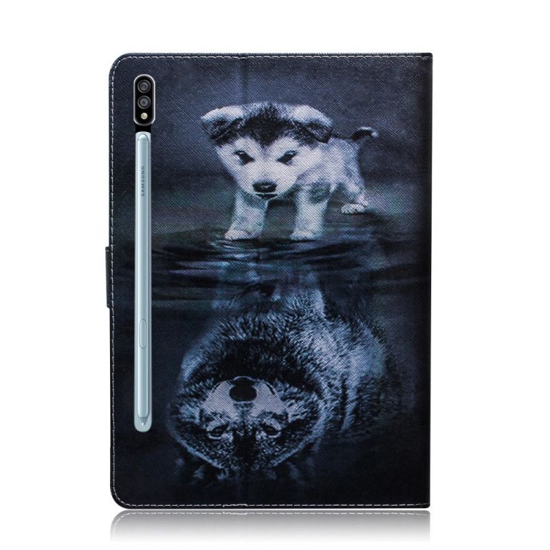 Leren Hoesje Samsung Galaxy Tab S7 Telefoonhoesje Puppydroom