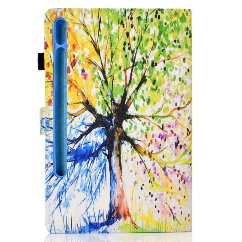 Leren Hoesje voor Samsung Galaxy Tab S7 Aquarelboom
