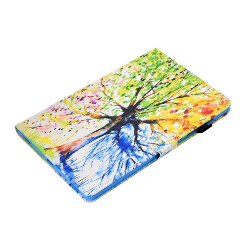 Leren Hoesje voor Samsung Galaxy Tab S7 Aquarelboom