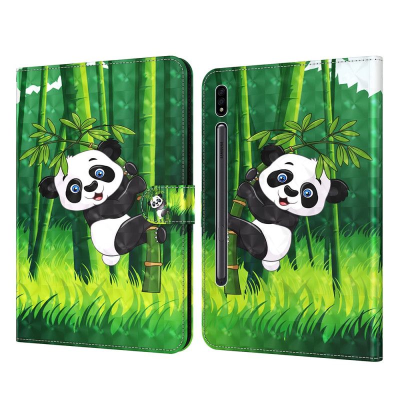 Leren Hoesje voor Samsung Galaxy Tab S7 Panda Kunstlederen Bekleding