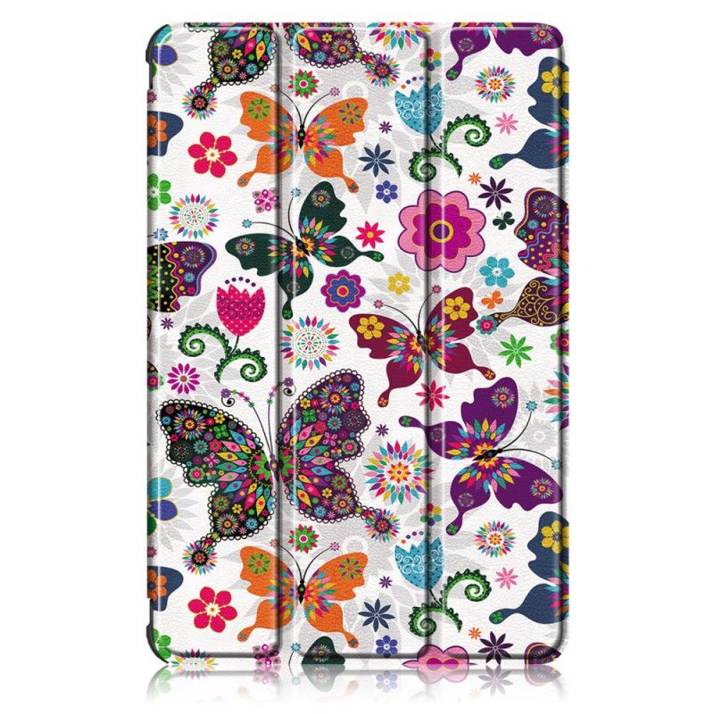 Smartcase Samsung Galaxy Tab S7 Versterkte Vlinders En Bloemen