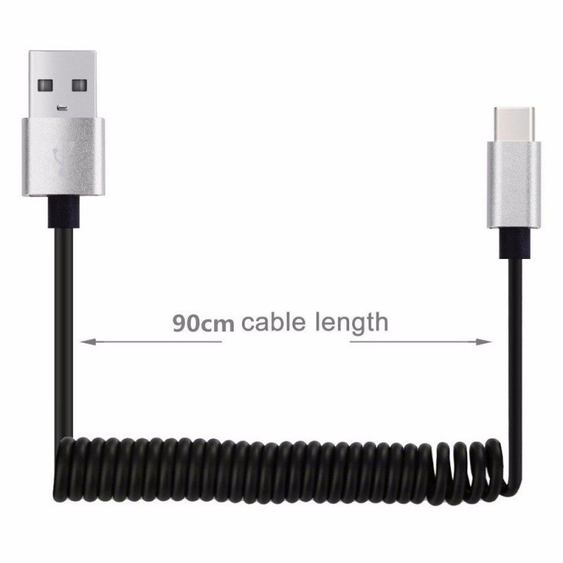 Usb Naar Usb C Veerlaadkabel