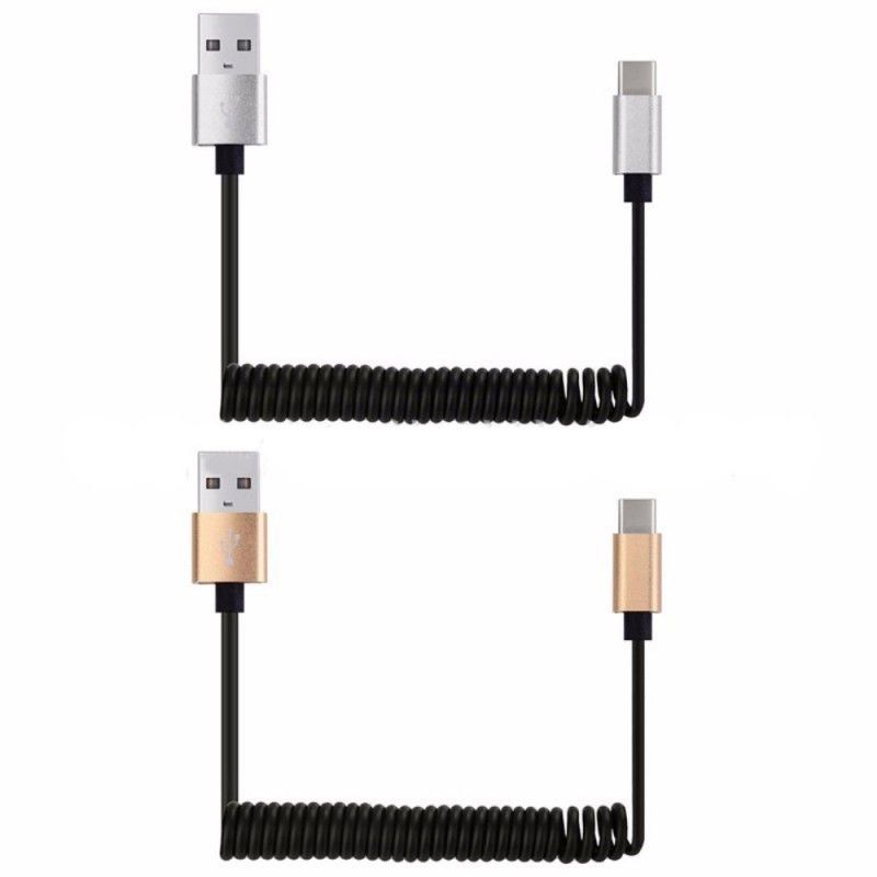 Usb Naar Usb C Veerlaadkabel