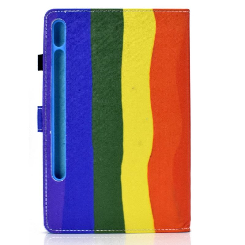Veelkleurige Samsung Galaxy Tab S7 Kunstlederen Omslag